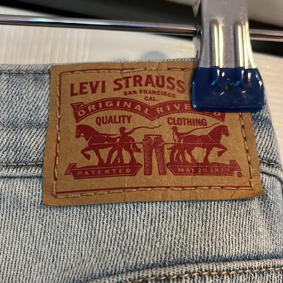Levi’s 721 High Rise Skinny Distressed Jeans Light Blue 26 - Picture 5 of 6